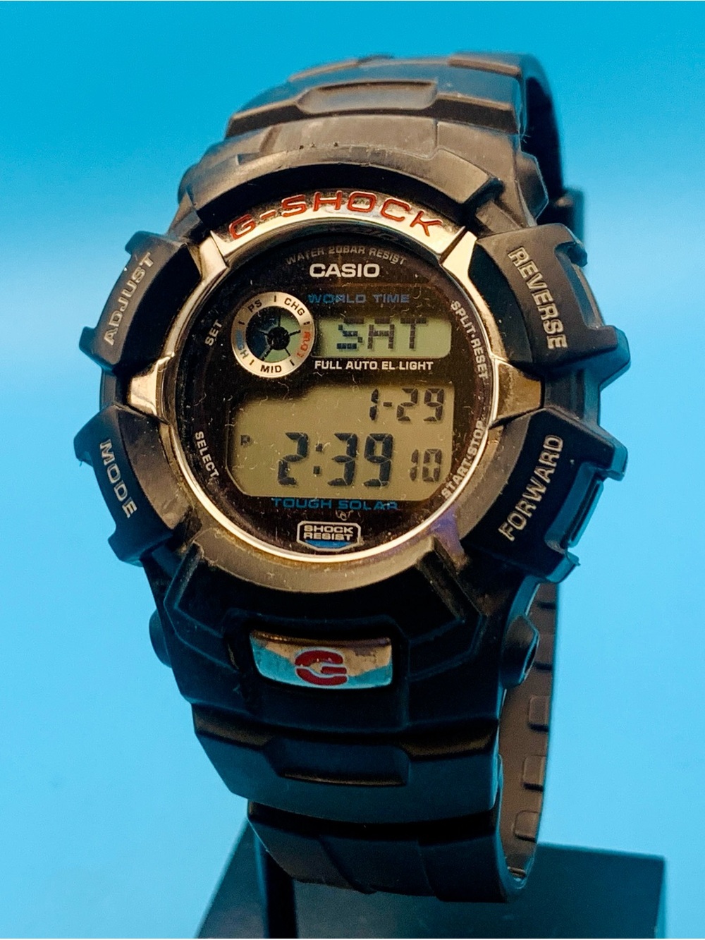 CASIO G-SHOCK TOUGH SOLAR G-2310R(3192) Men's Digital Watch Chrono Timer Working